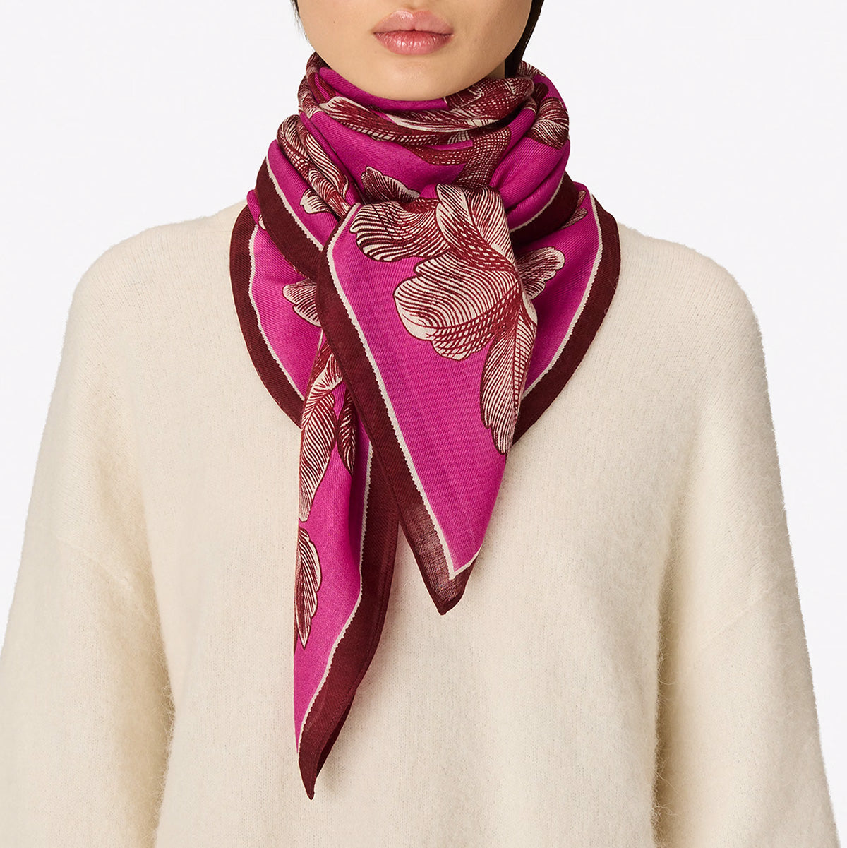 Arboris Square in Fuschia