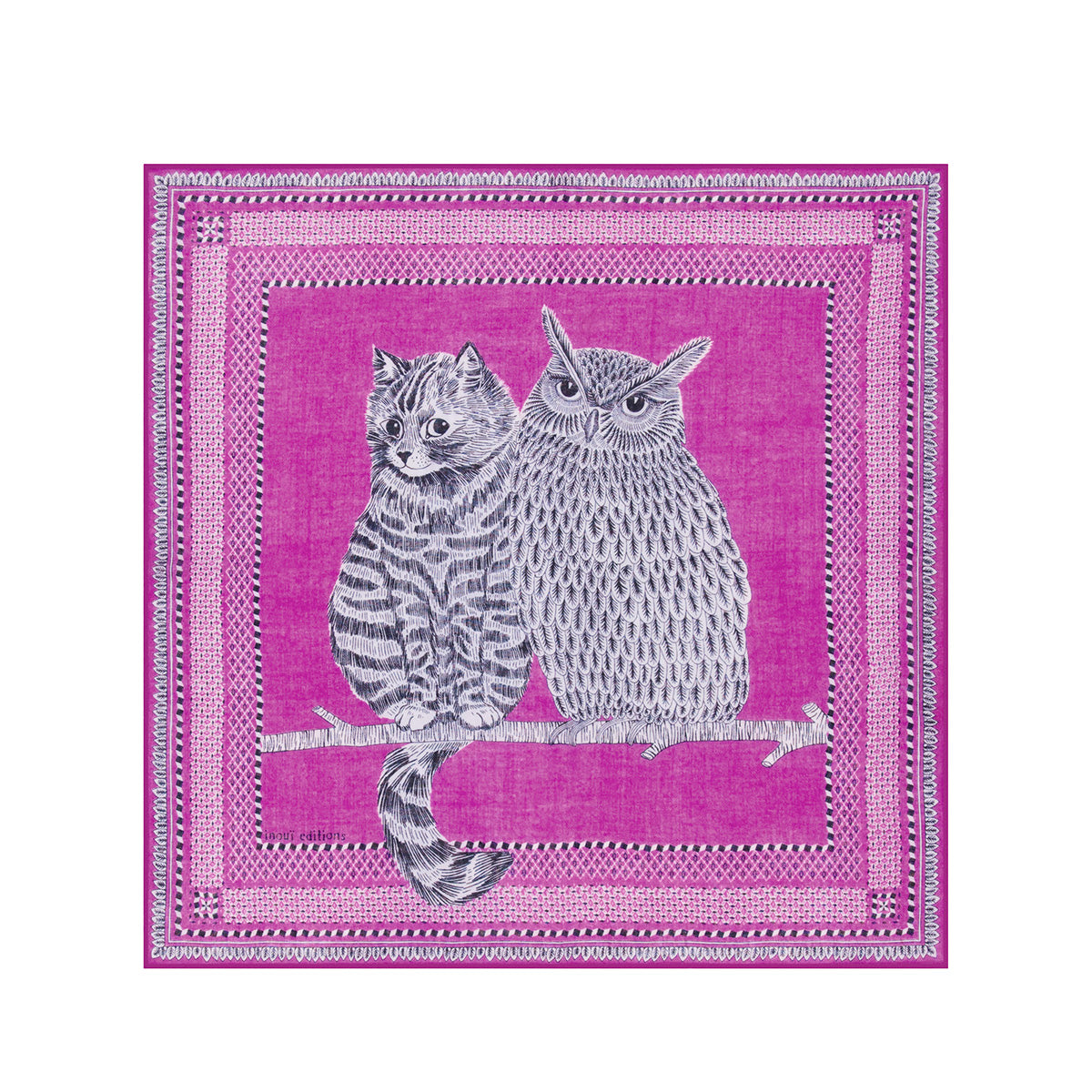 Chouette Scarf in Purple