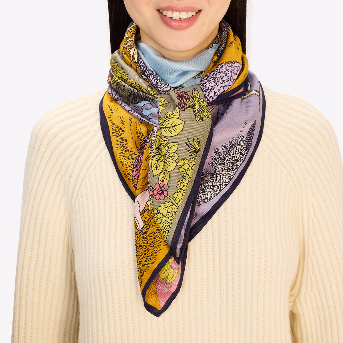 Quatre Saisons Scarf in Yellow