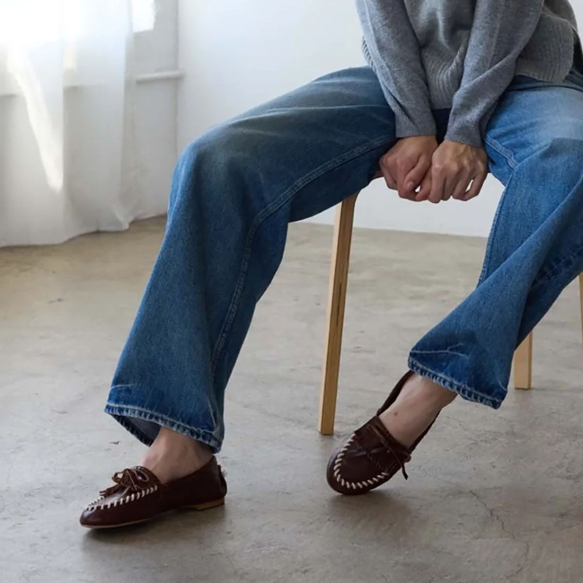 Camp Loafer in Bright Burgundy