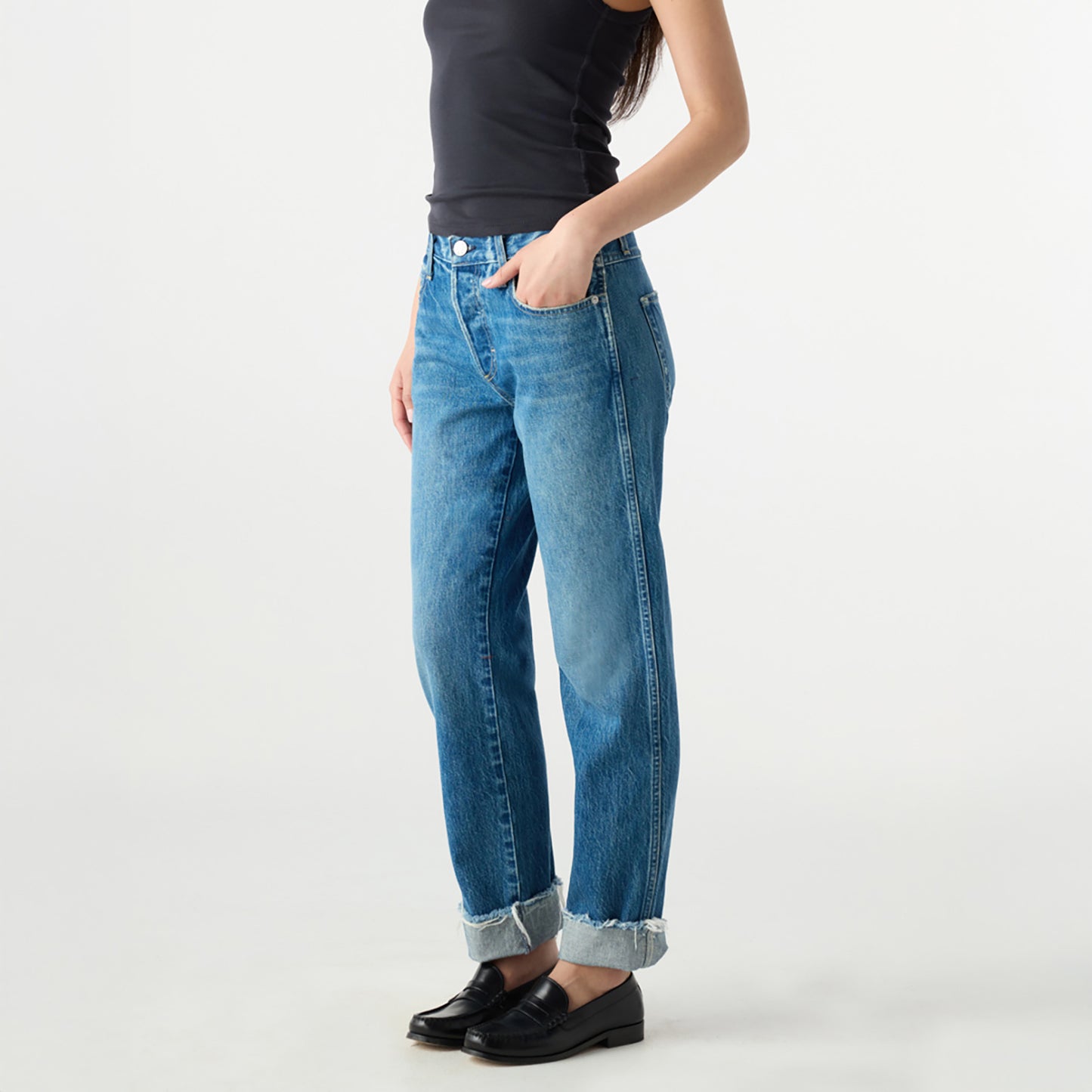 Camryn Cuffed Jean in Magnetic