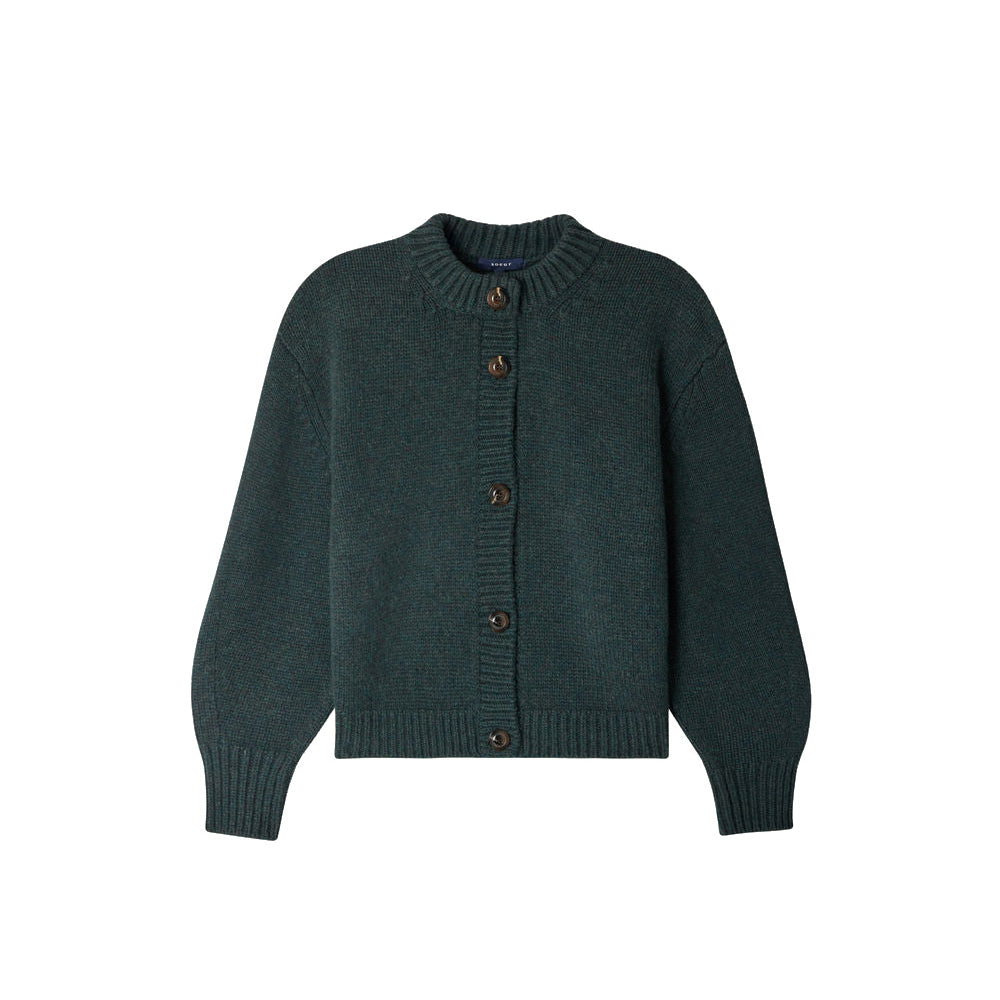 Leonard Cardigan in Forest Green