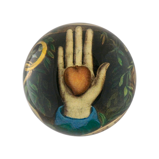 Heart in Hand Dome Paperweight