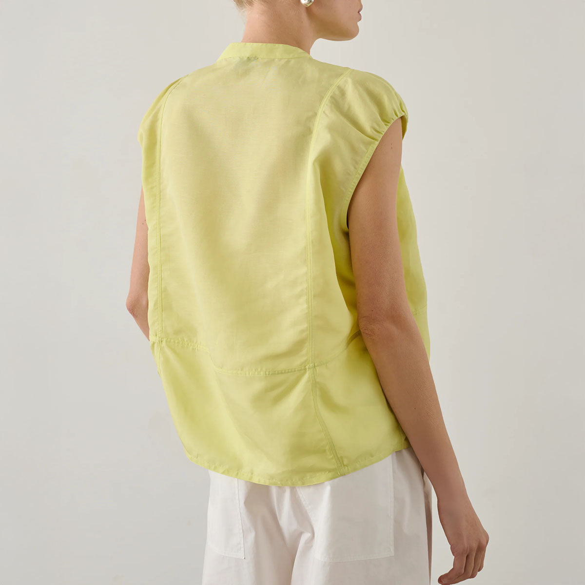 Danube Blouse in Jaune