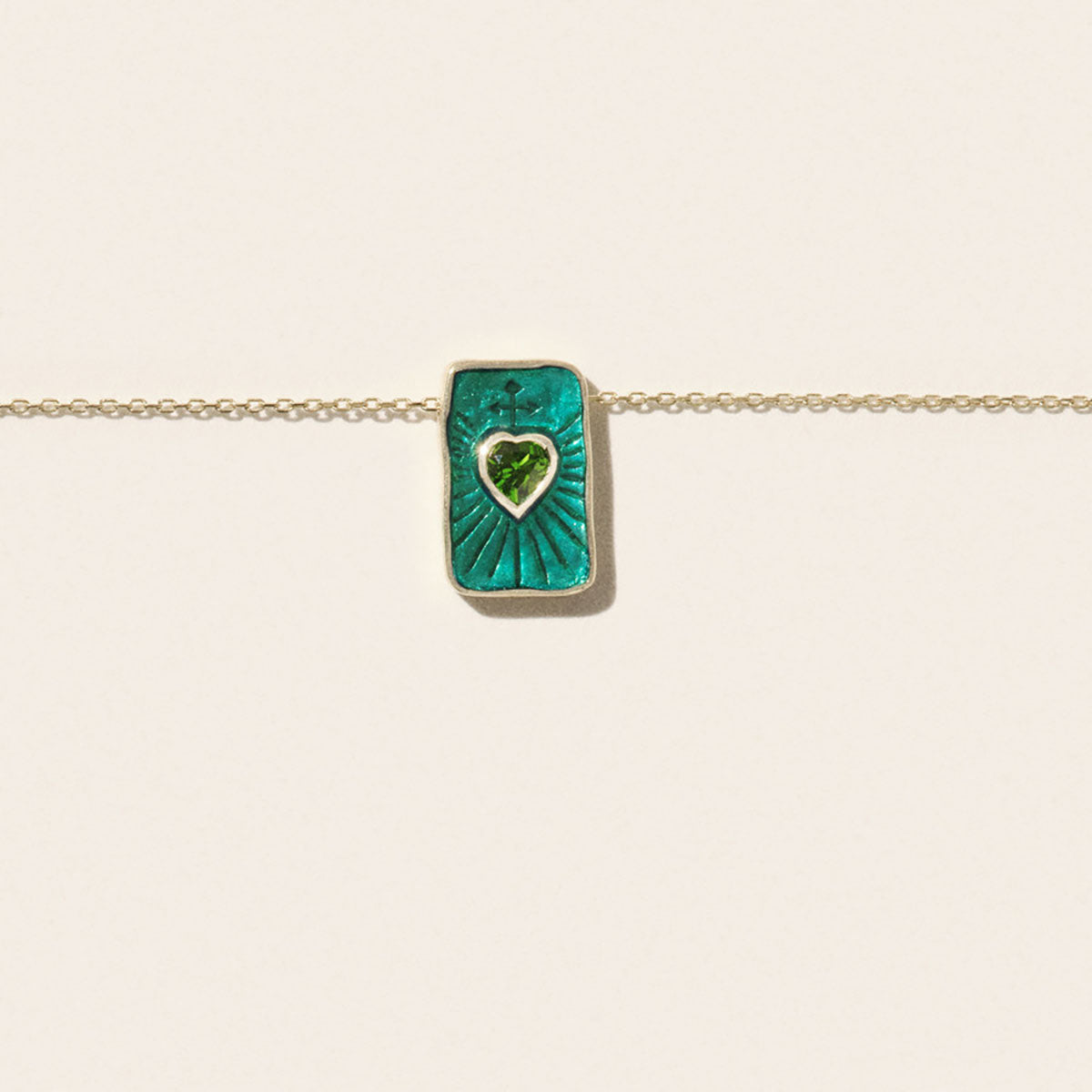 Deva Necklace in Diopside