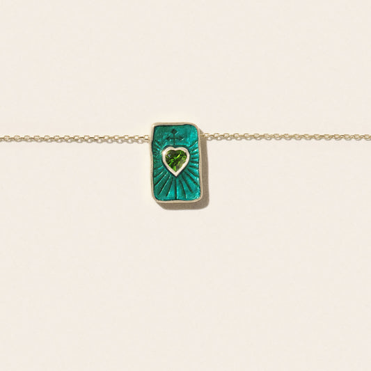 Deva Necklace in Diopside