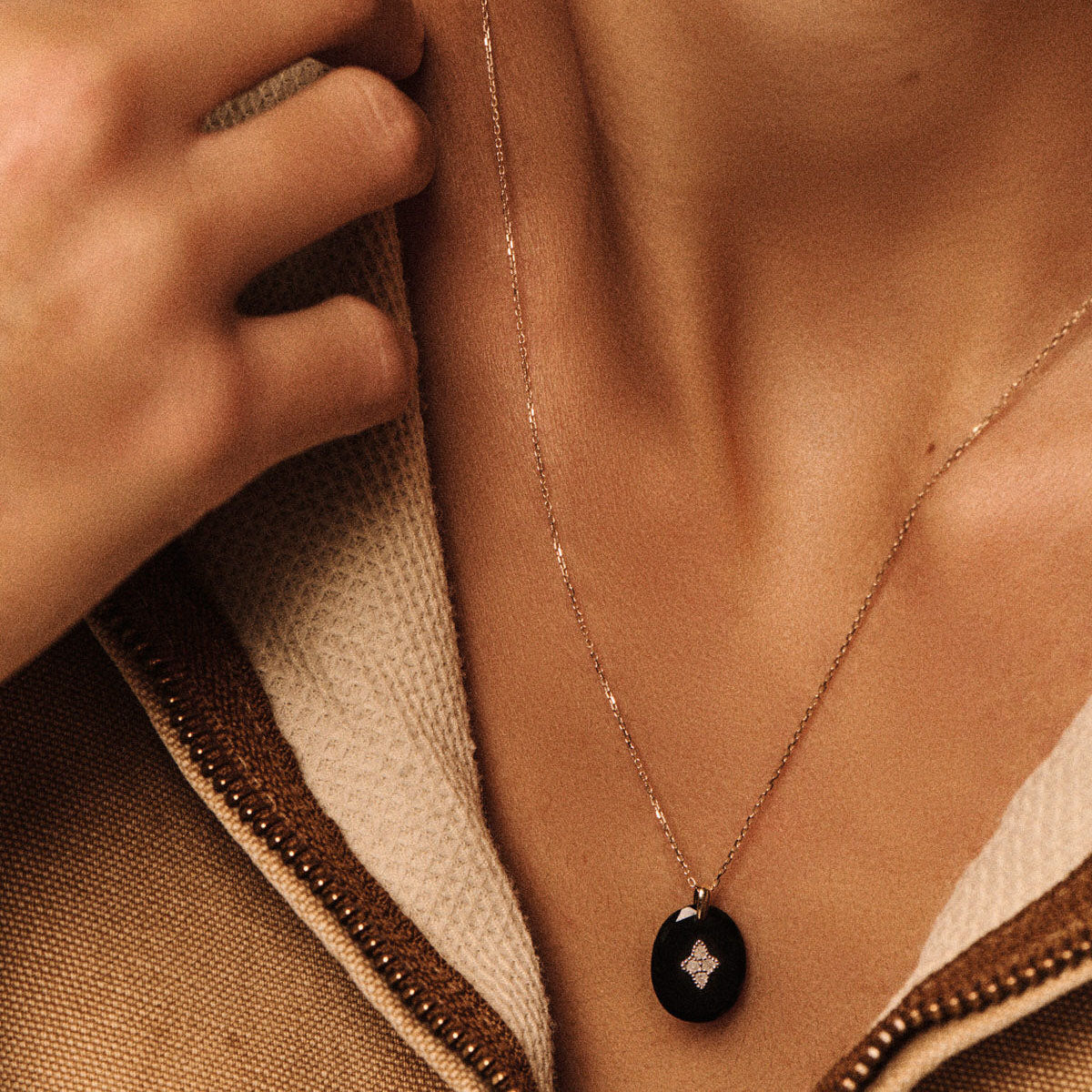 Gina Necklace in Black