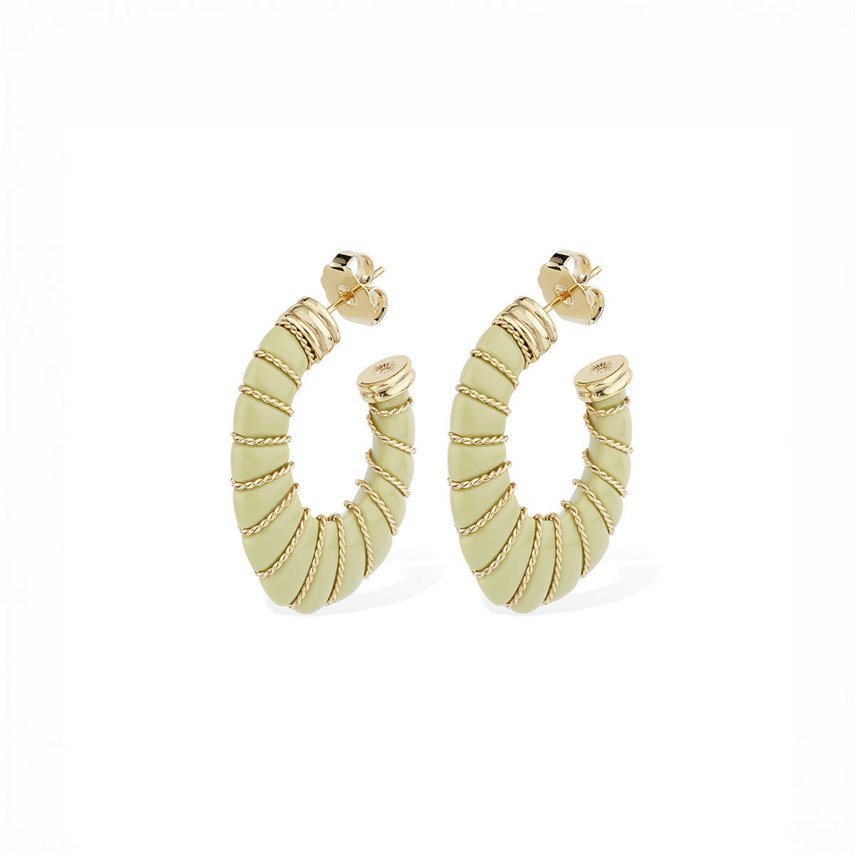 Cyclade Earrings in Light Green