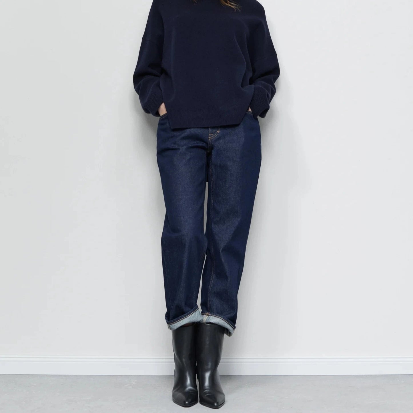 Milo Straight Leg Jean in Dark Blue