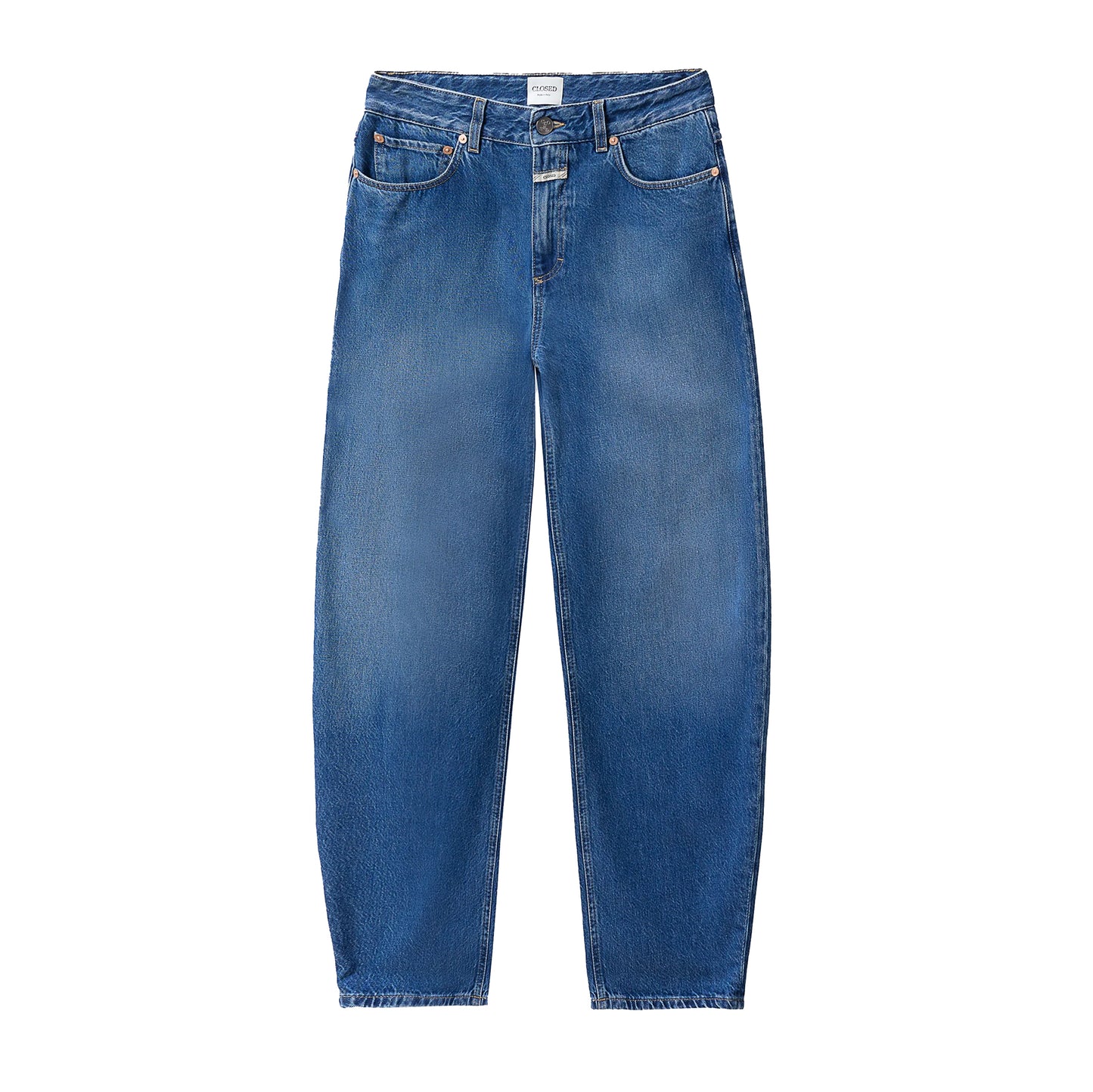Jazzie Barrel Jean in Mid Blue