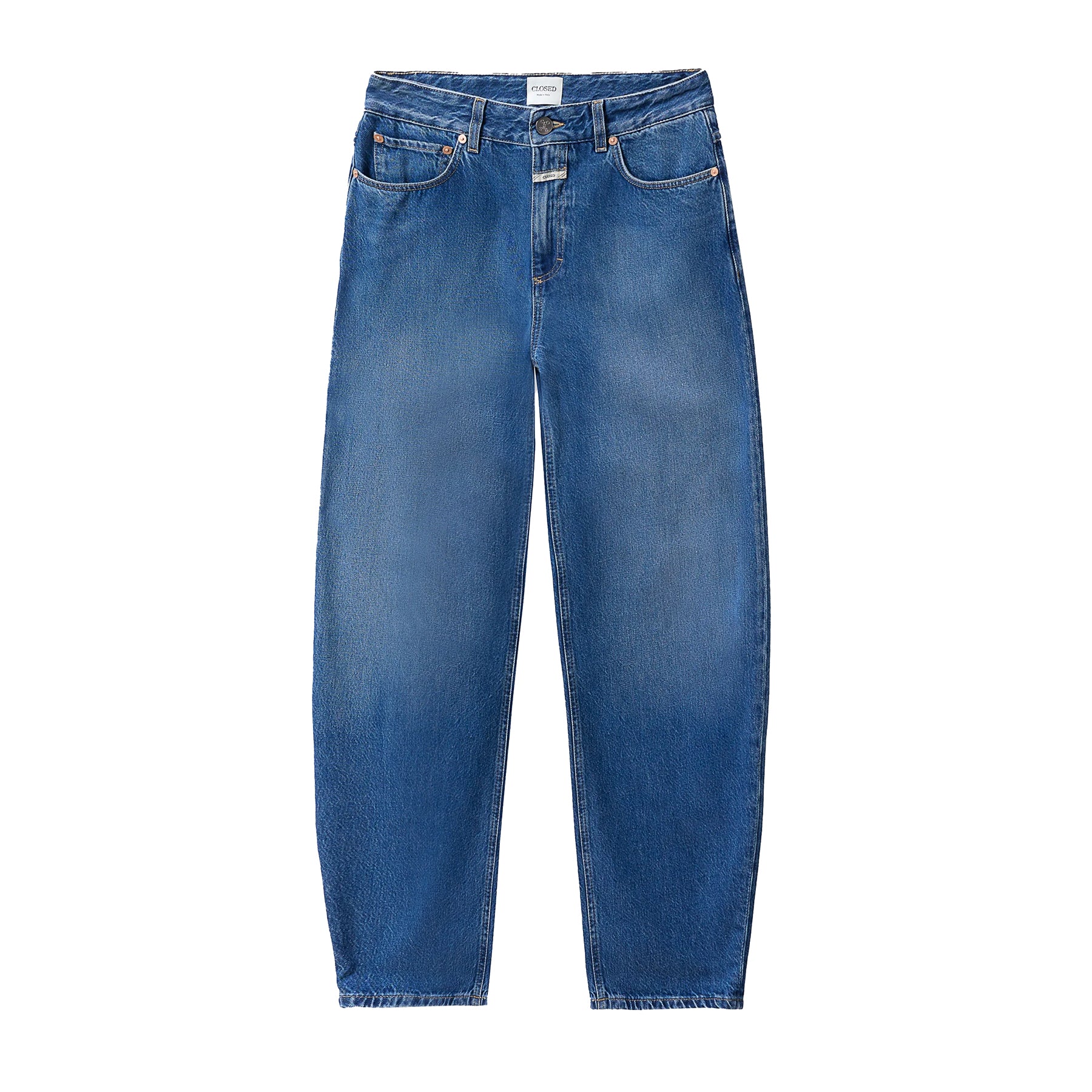 Jazzie Barrel Jean in Mid Blue