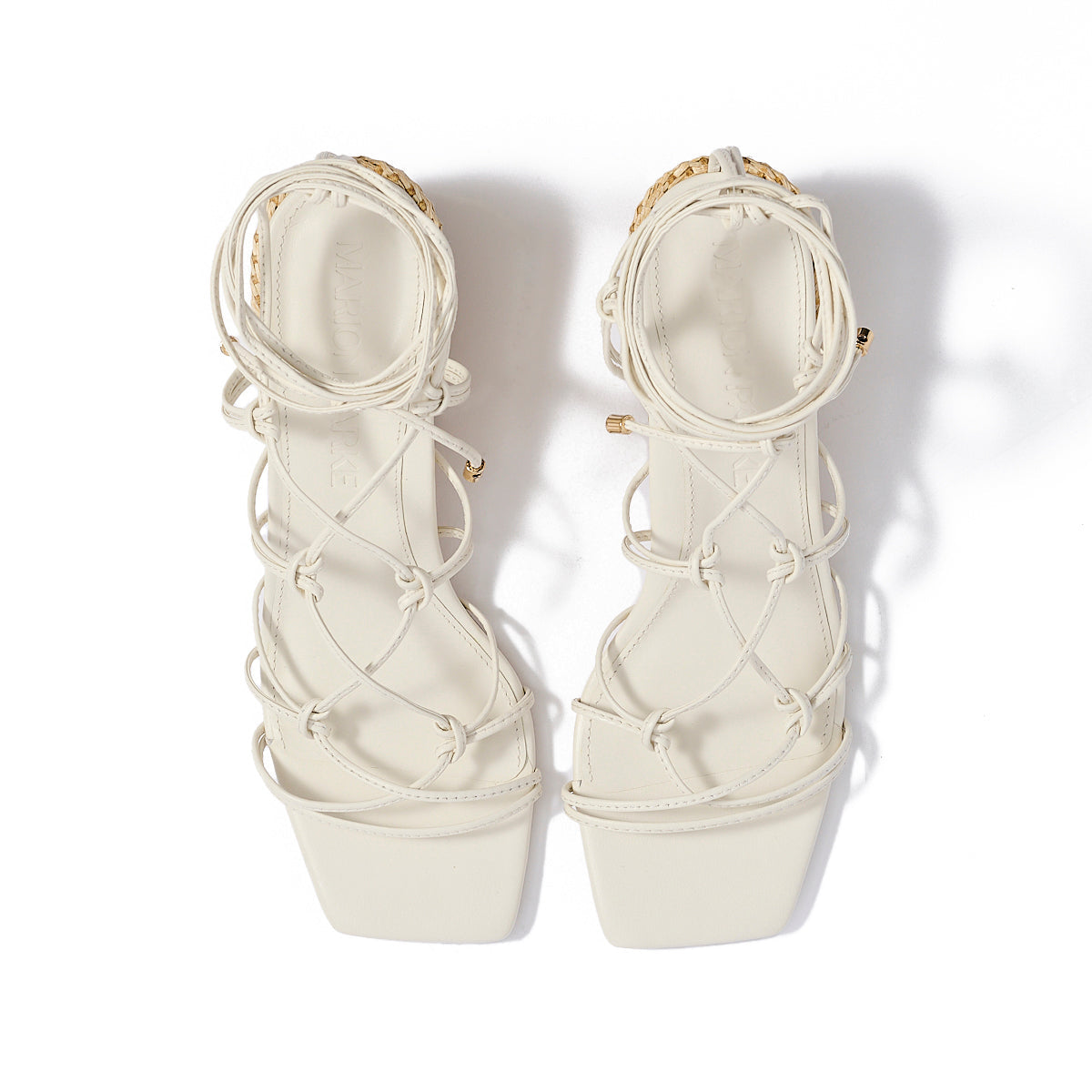 Cassandra Block Heel in Ivory