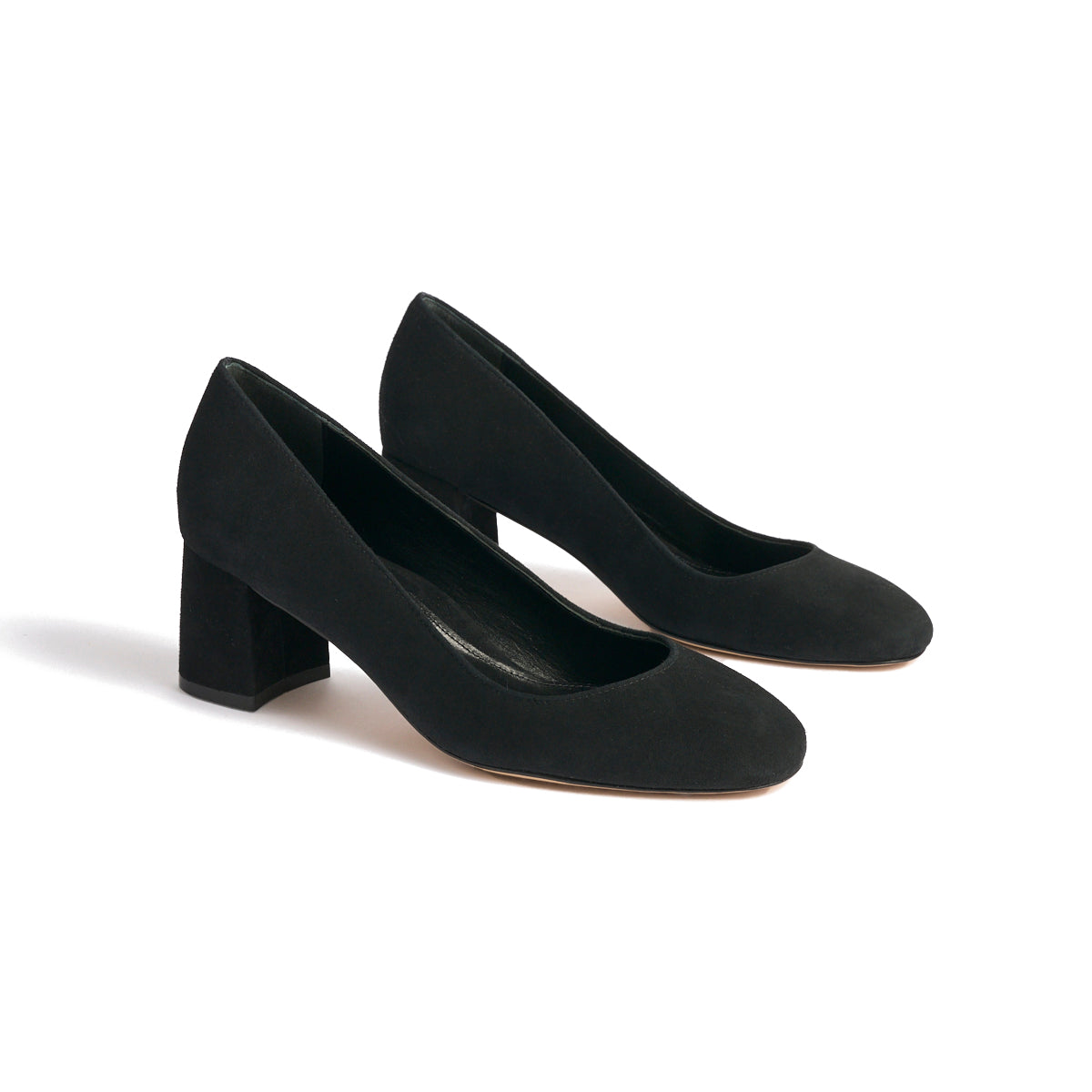 Block Heel Pump 60 in Black