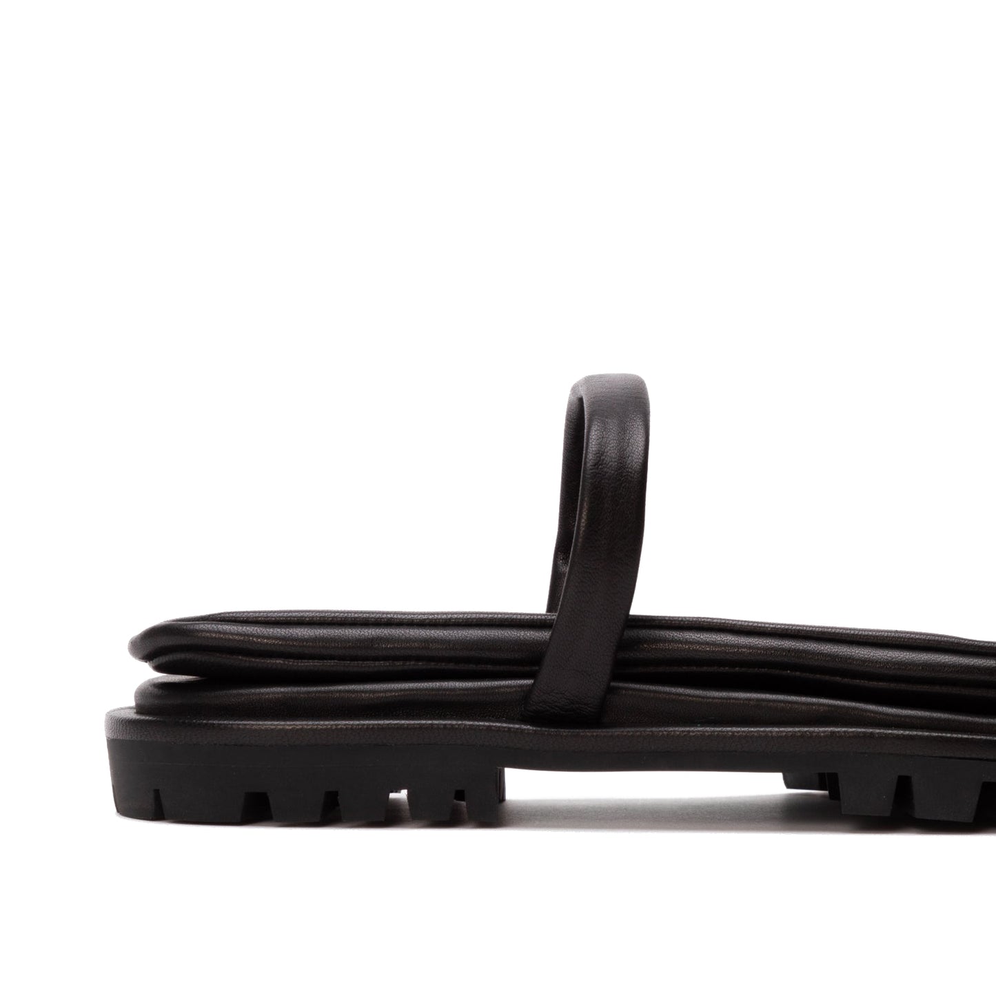 Console Lug Sandal in Black