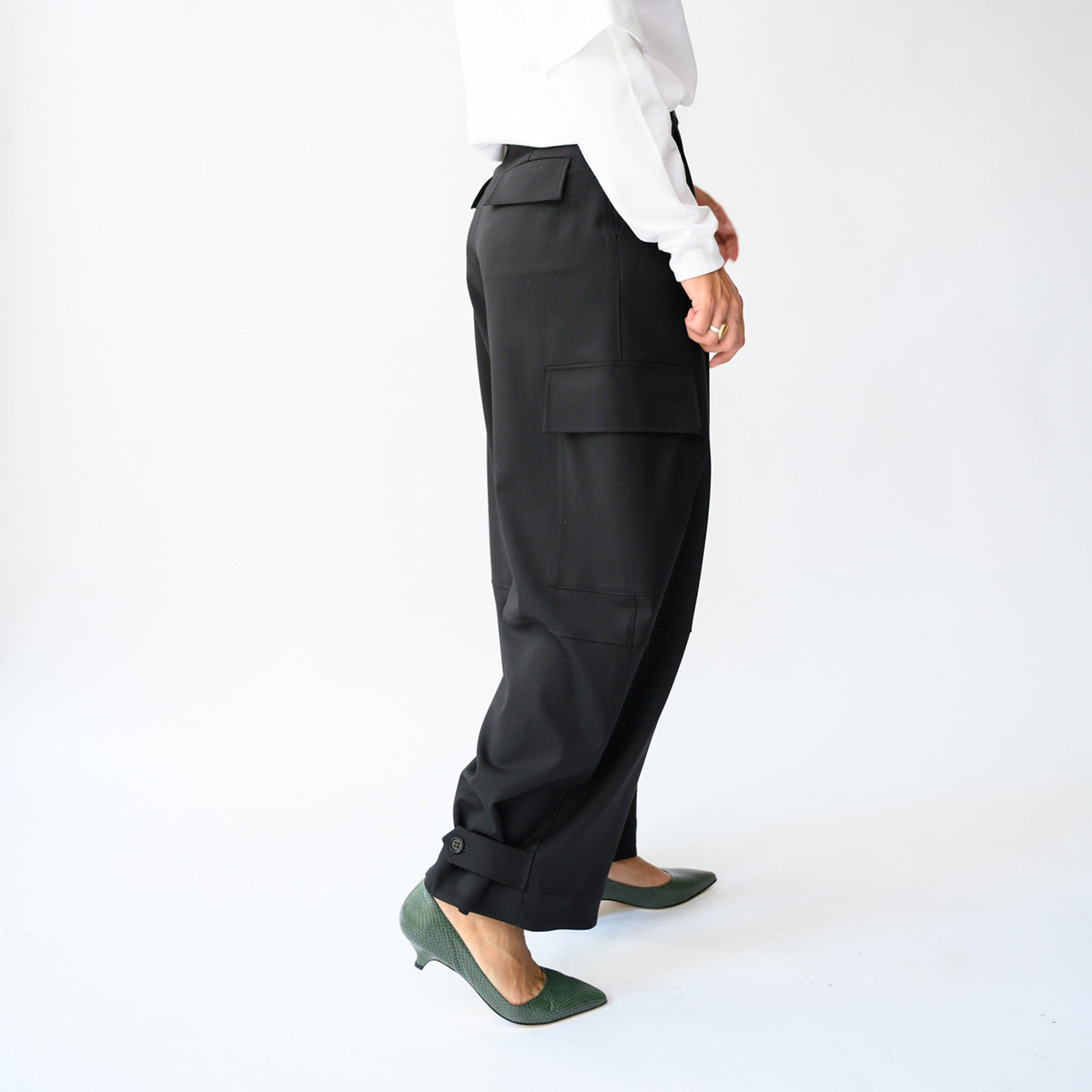 Cargo Trouser in Nero