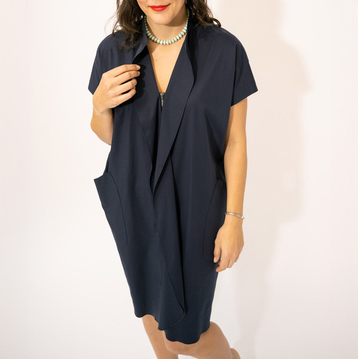 Fin Gaban Dress in Navy