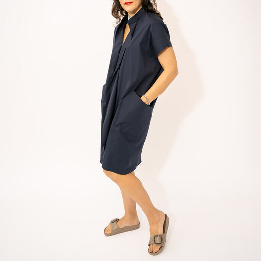 Fin Gaban Dress in Navy
