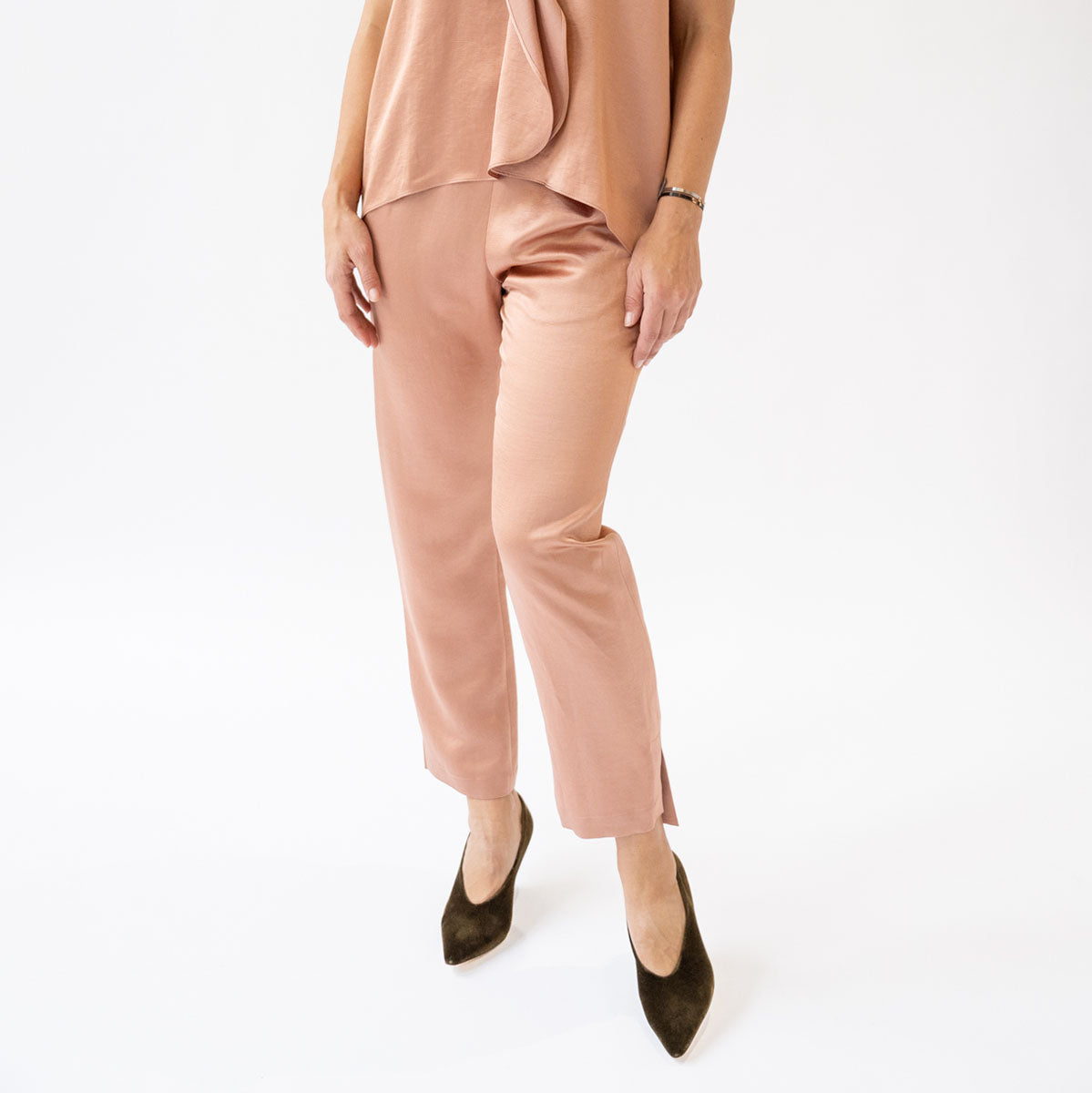 Slim Elli Pant in Rose Gold