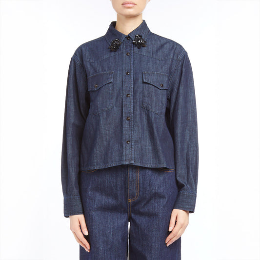 Candore Shirt in Fantasia Nero