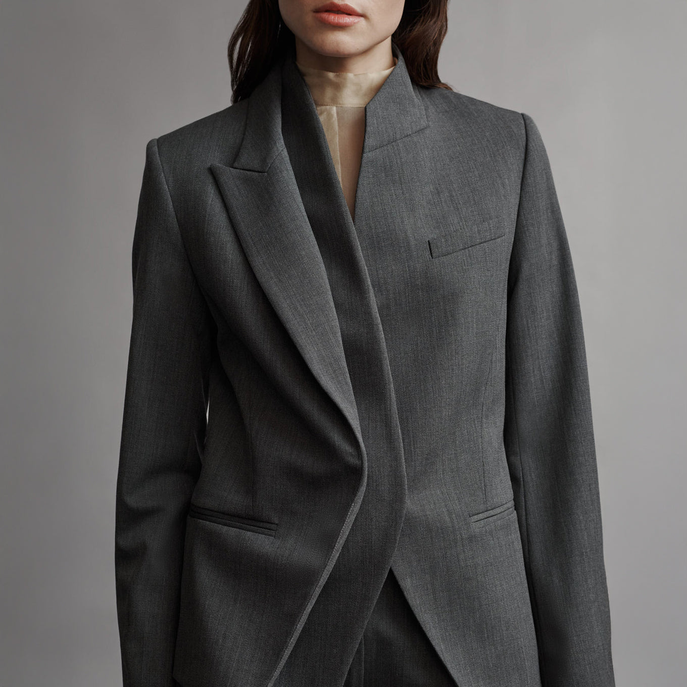 Mick's Wife Blazer in Heather Grey