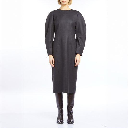 Abito Dress in Anthracite