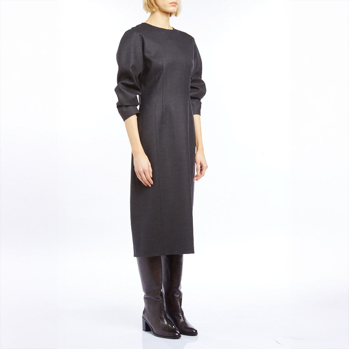 Abito Dress in Anthracite