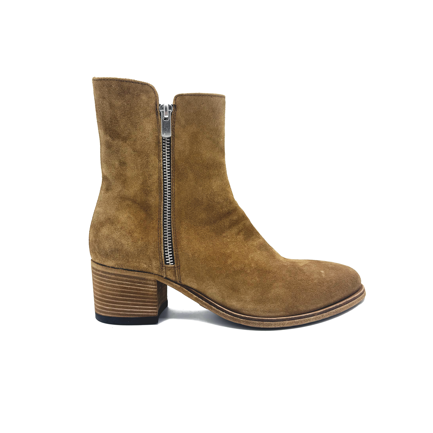 Denner 103 Suede Ankle Boot in Birra