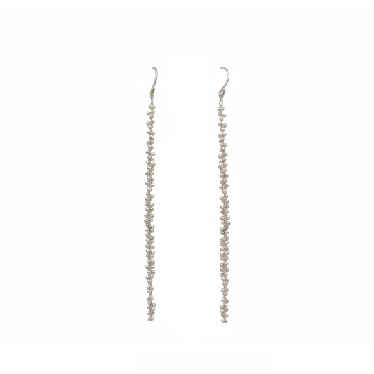 XL Cluster Earrings in Sterling Silver