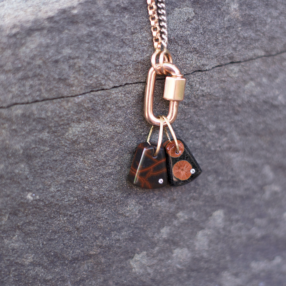 Spider-Man Jasper Pebble Charm