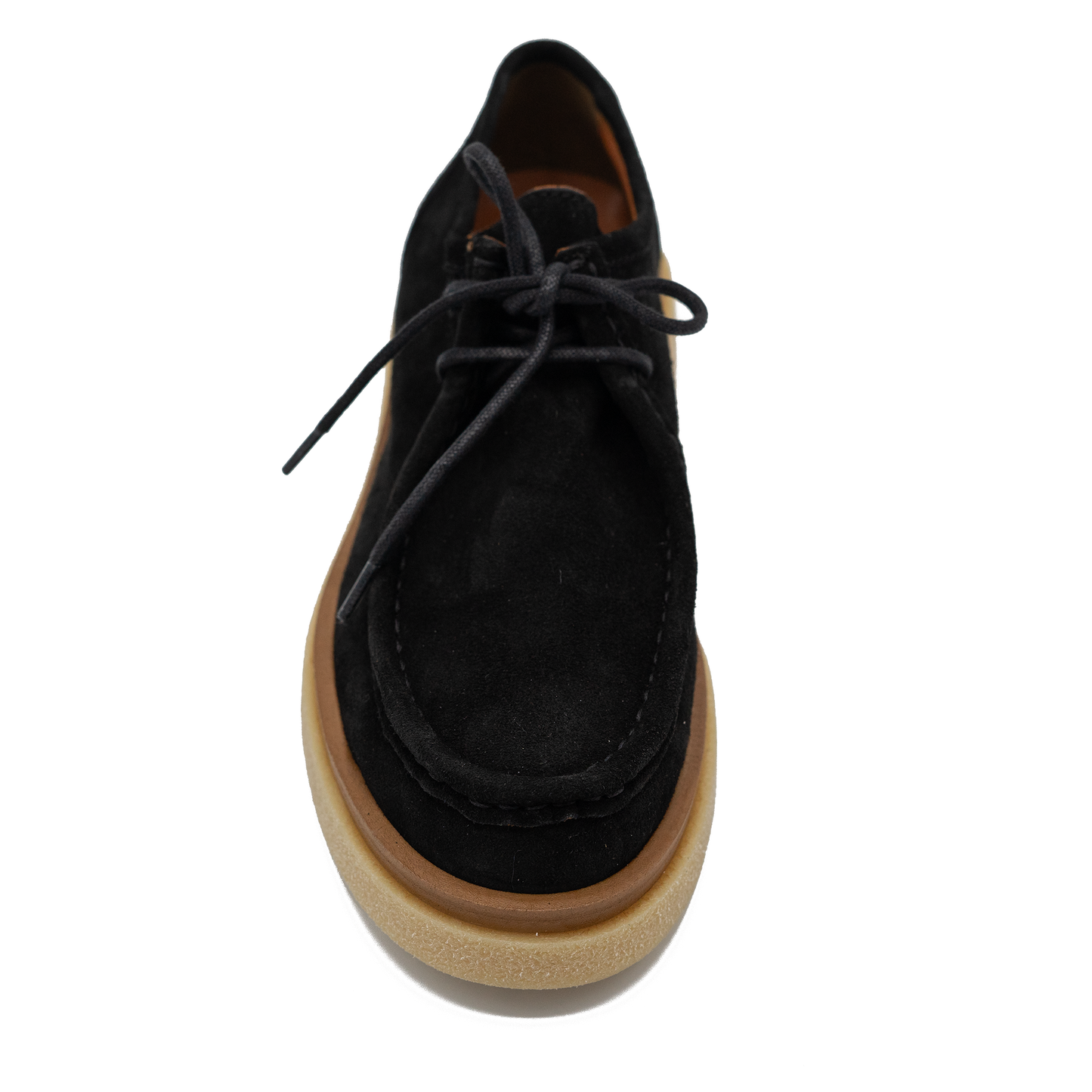 Maya Lace Up Oxford in Black Suede