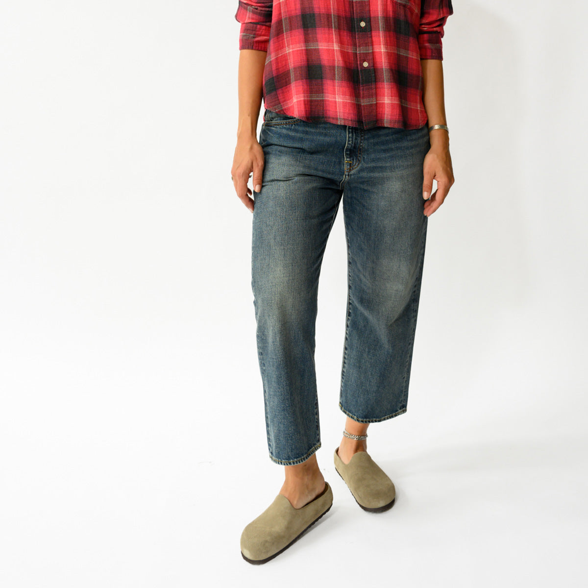 Haisley Slouch Boyfriend Jean in Sloane Indigo