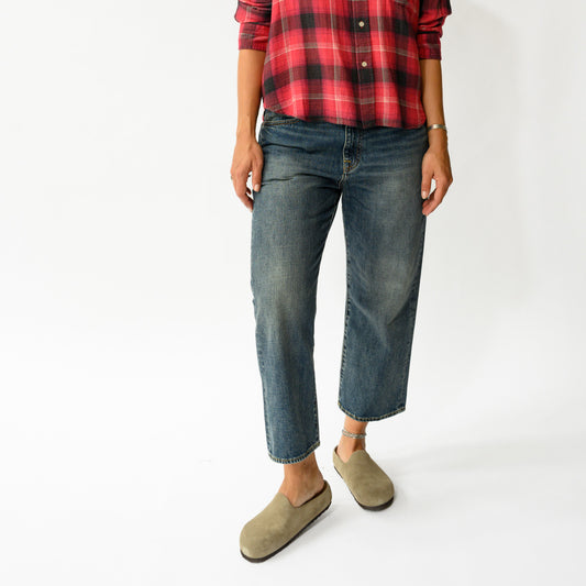 Haisley Slouch Boyfriend Jean in Sloane Indigo