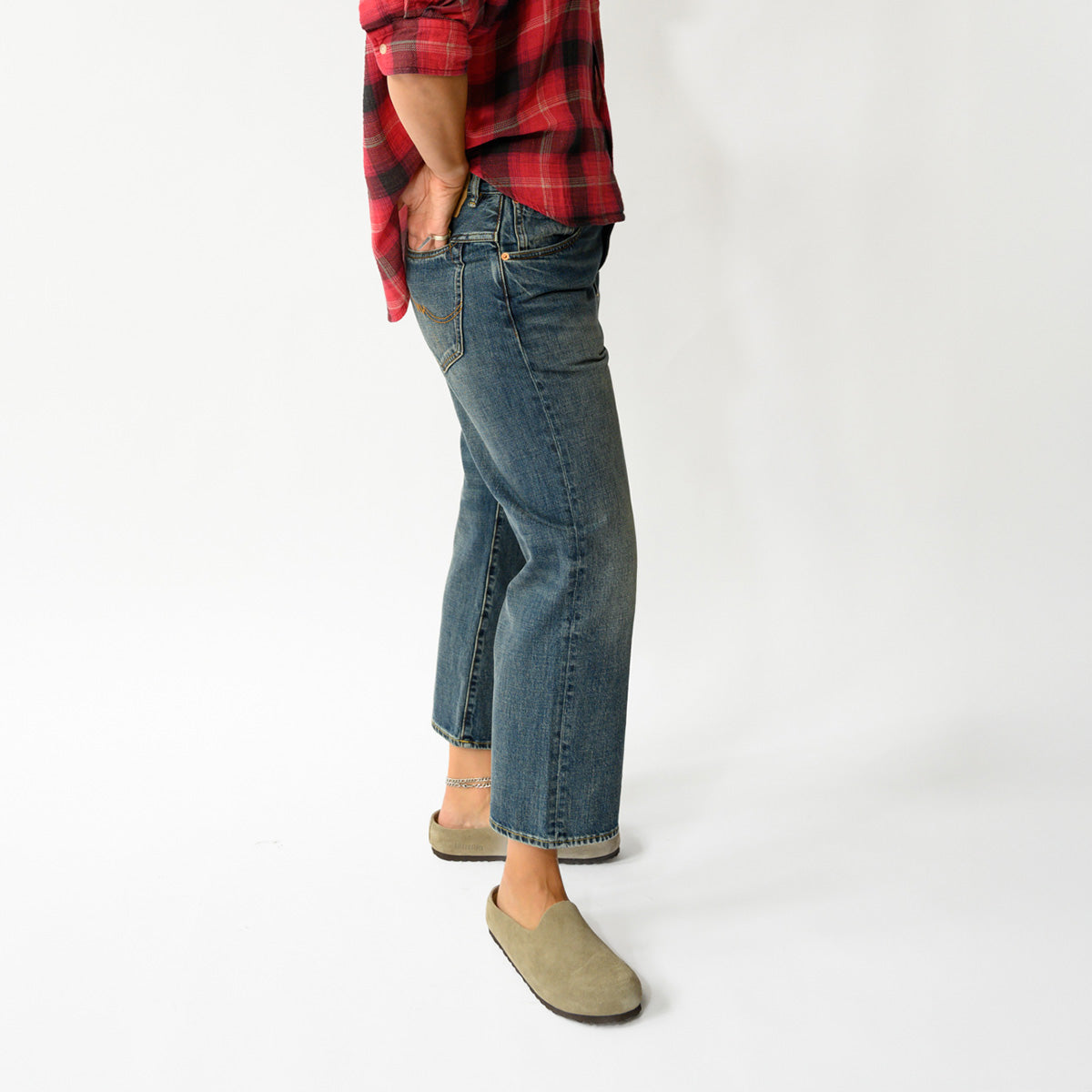 Haisley Slouch Boyfriend Jean in Sloane Indigo