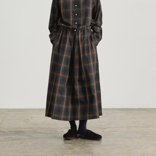 Dolly Plaid Skirt in Brown