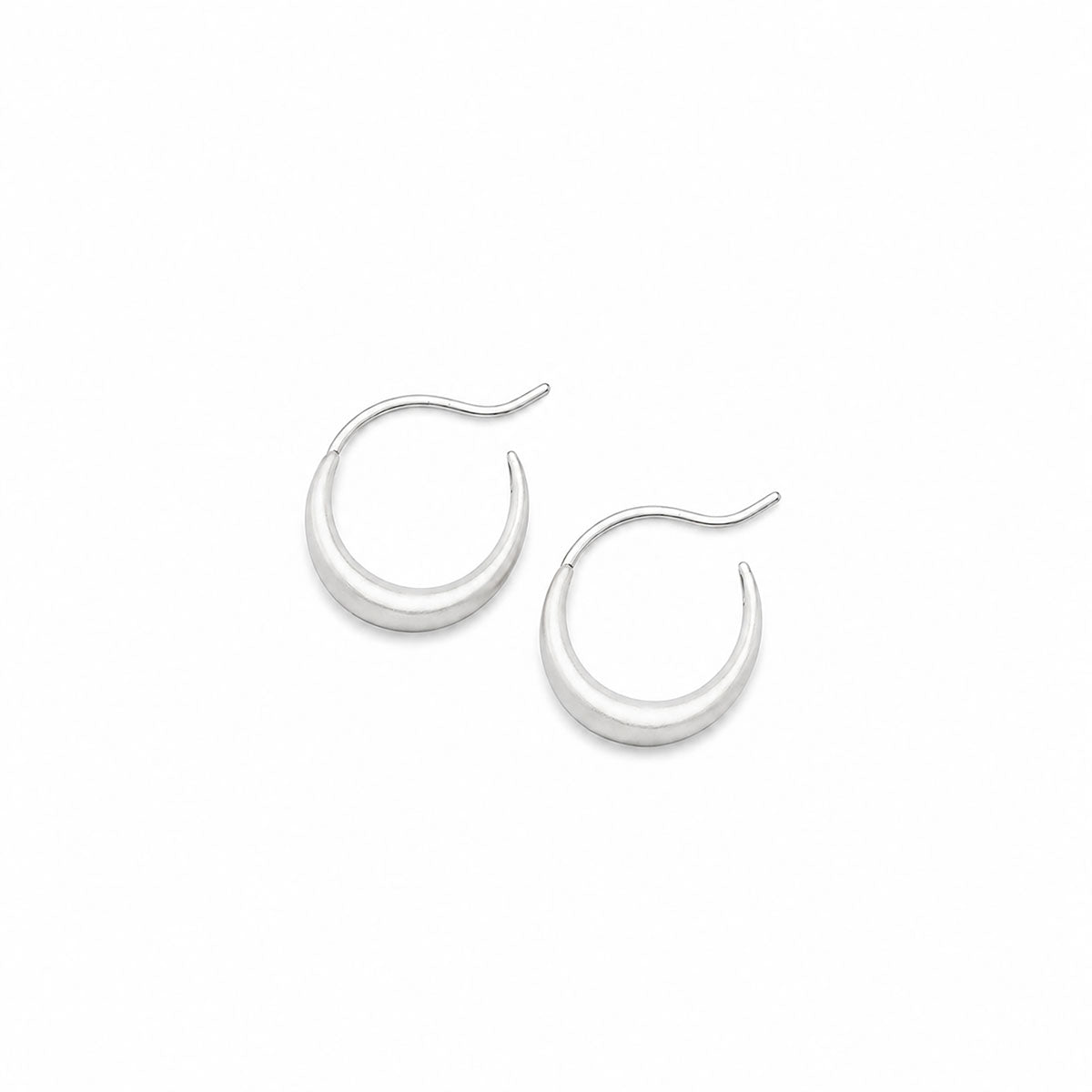 Small Sade Hoops in Silver