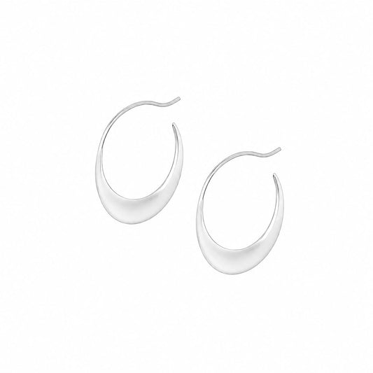Large Sade Hoops in Silver