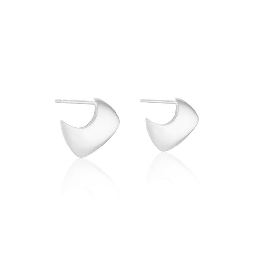 Medium Kerang Hoops in Silver
