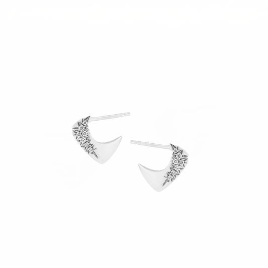Yemaya Hoops in Silver