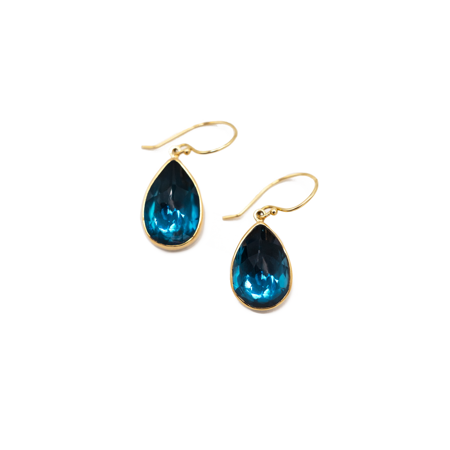 London Blue Topaz Drop Earrings