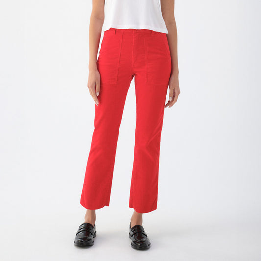 Corduroy Easy Army Trouser in Luscious Red