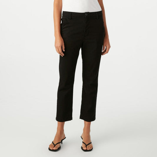 Easy Cropped Trouser in Black