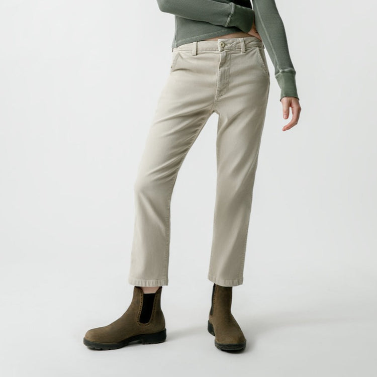 Easy Cropped Trouser in Pumice
