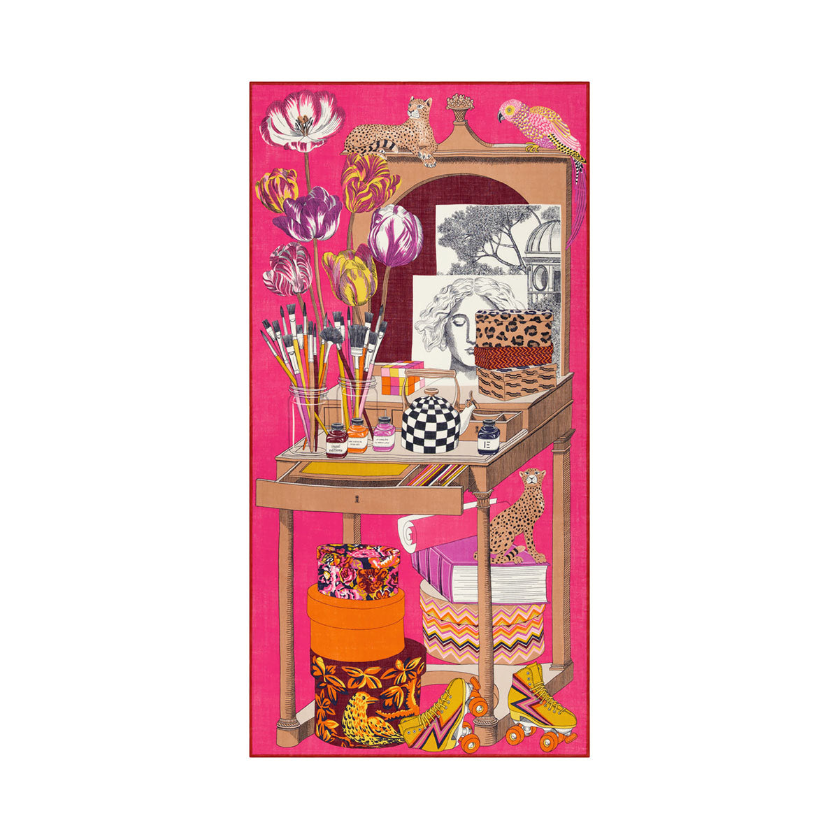 Atelier Scarf in Rose