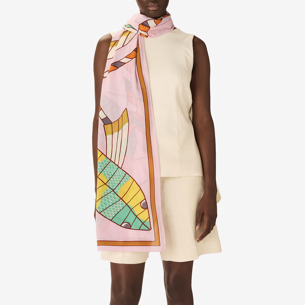 Cerfs Volants Scarf in Rose