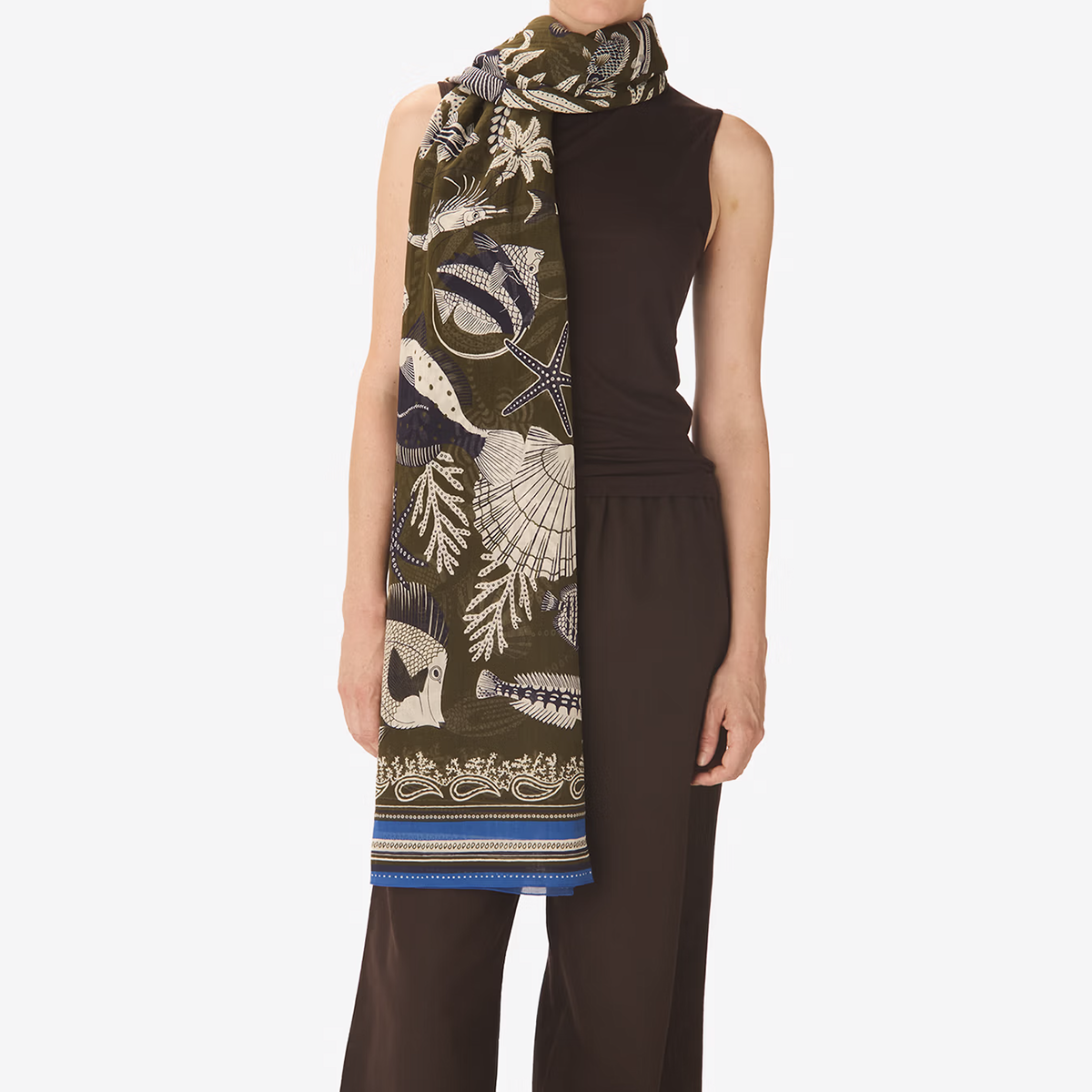 Neptune Scarf in Khaki