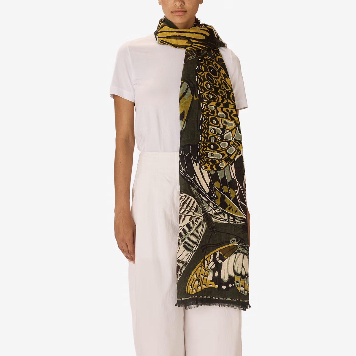 Papillions Scarf in Khaki