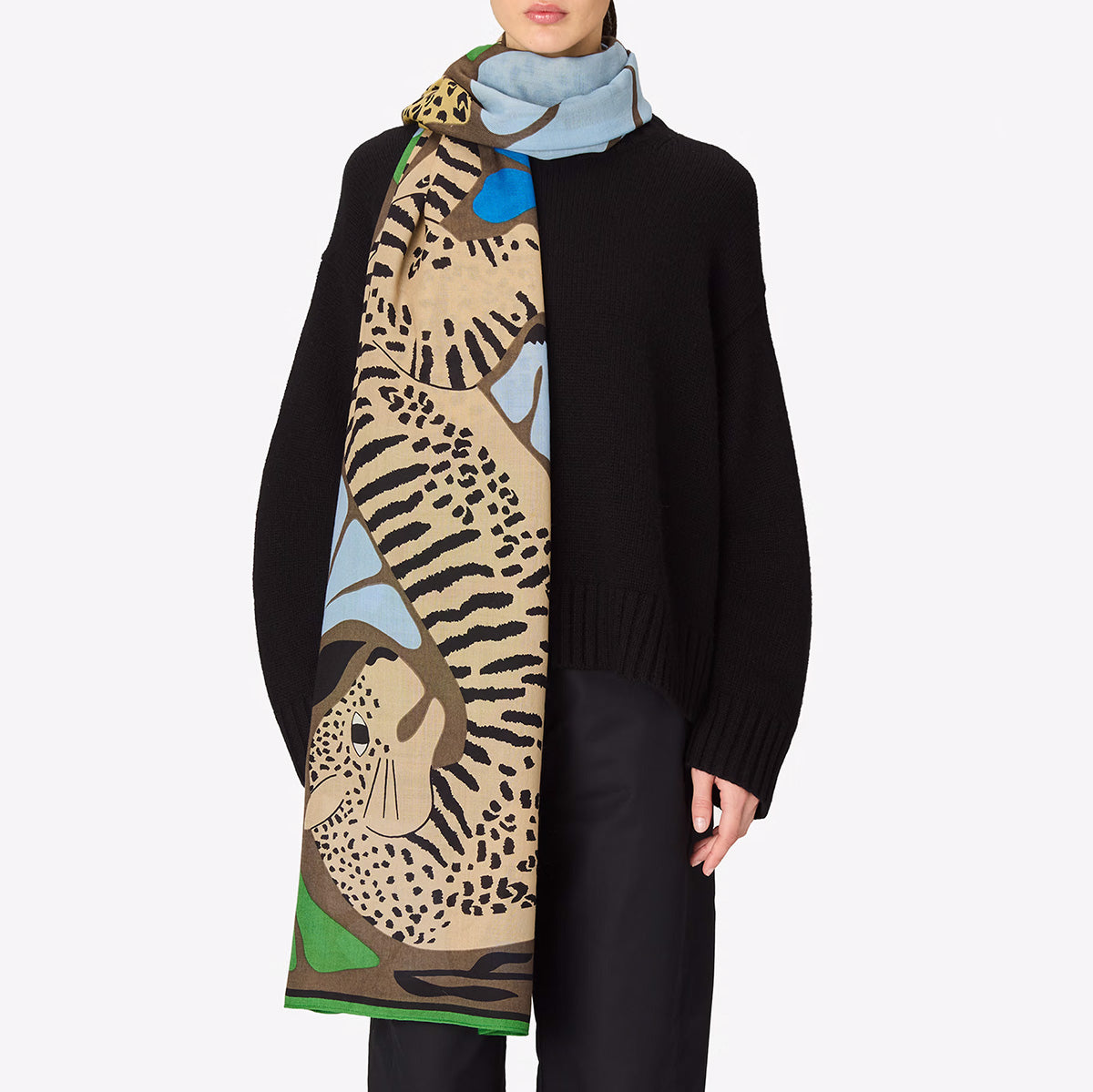 Panteo Scarf in Khaki