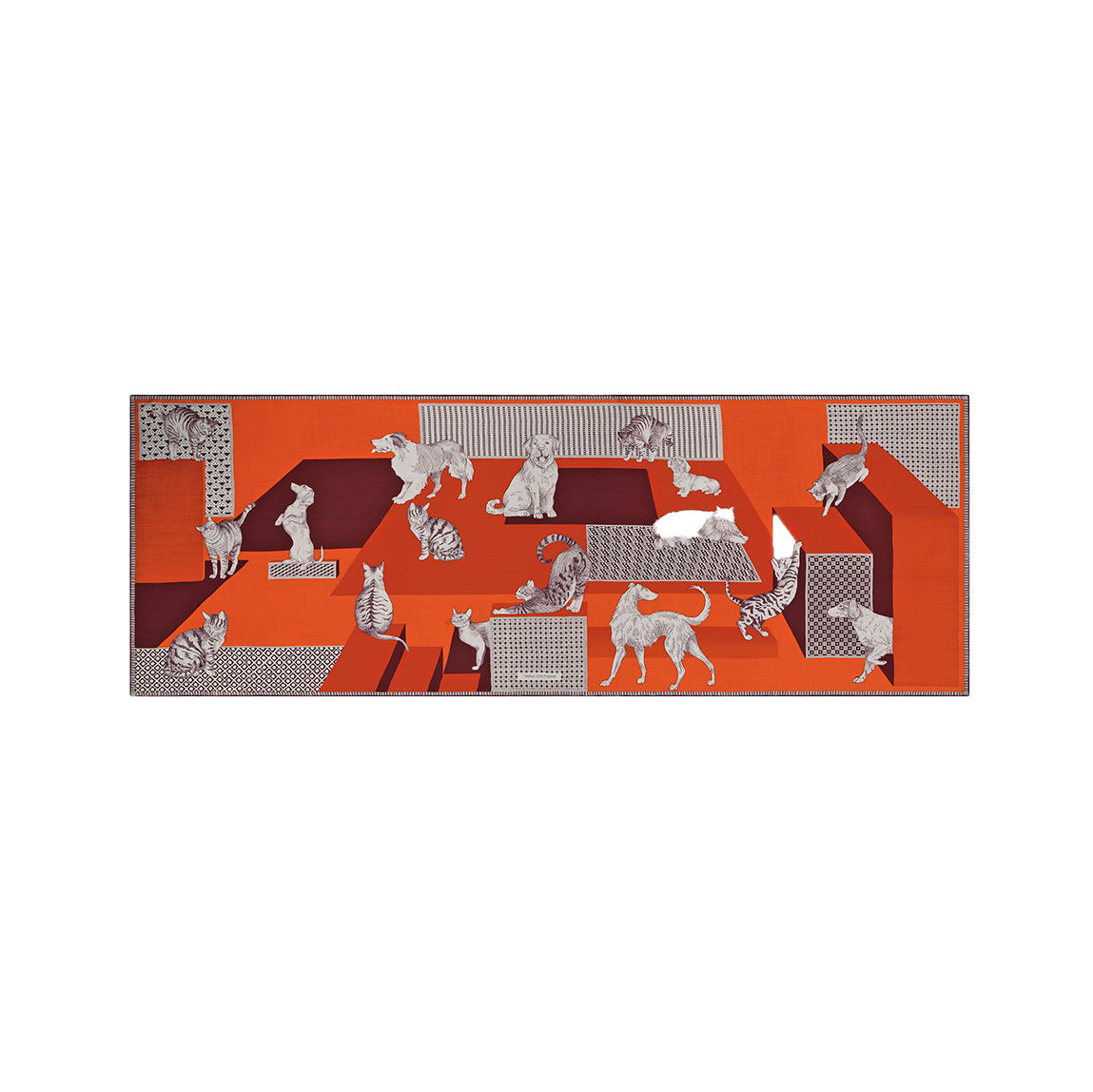 Les Cheris Scarf in Red