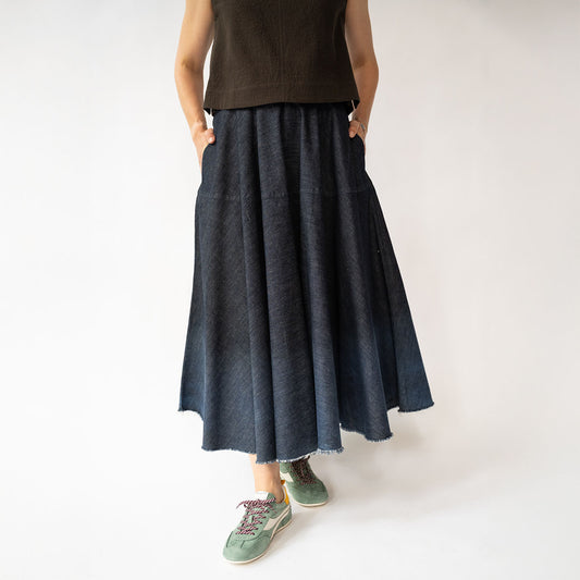 Eugenia Skirt in Summer Denim