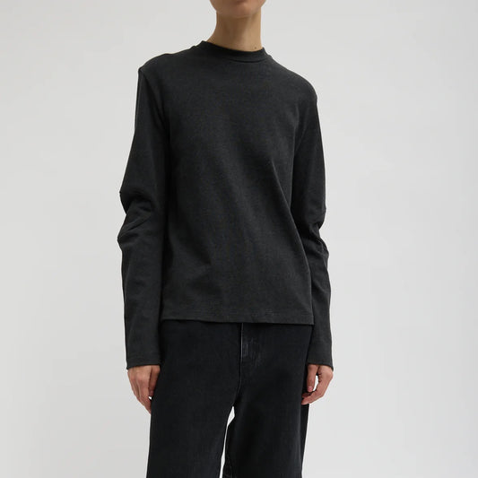 Perfect Gusset Tee in Charcoal Grey
